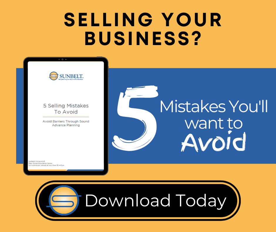 Selling Your Business: 5 Mistakes you'll want to avoid